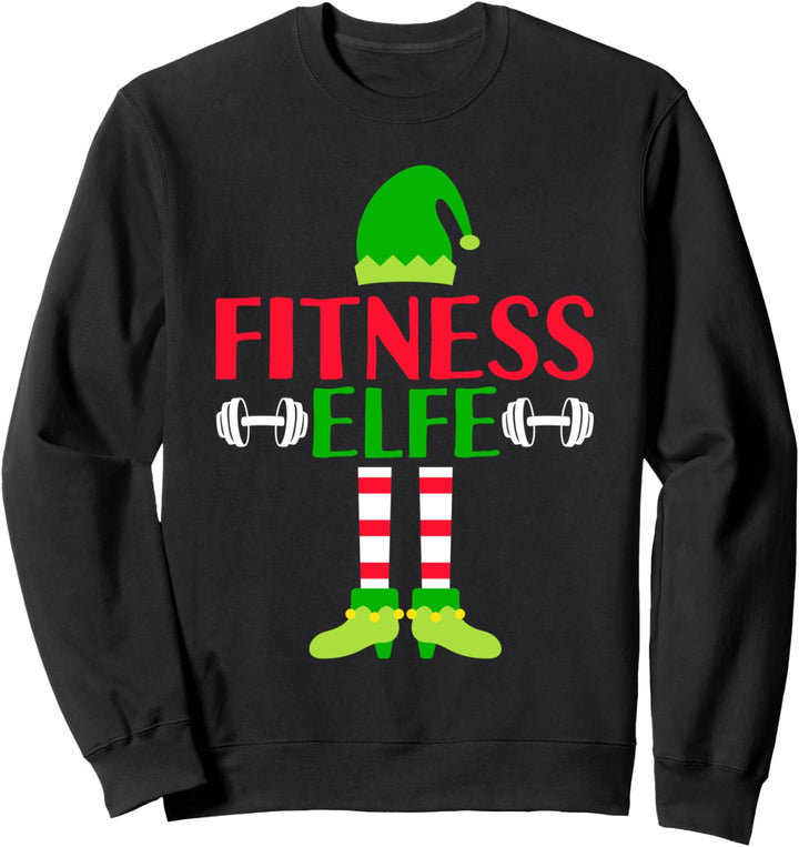 Weihnachten Elfen Partnerlook Fitness WeihnachtsElfe Sweatshirt