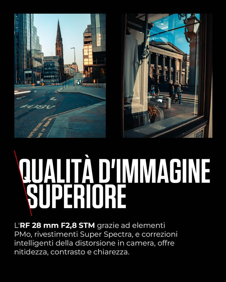 Canon RF 28mm F2.8 STM Pancake-Objektiv (Kameraobjektiv für Reise- und Strassenfotografie, 1:2,8 Lic