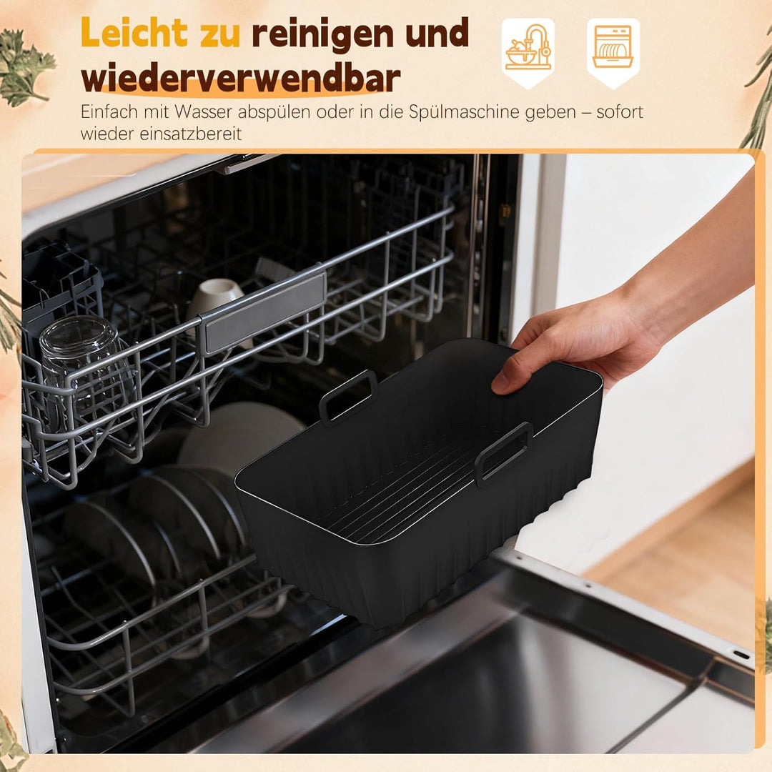 Heissluftfritteuse Zubehör - Airfryer Zubehör für Ninja Foodi AF400EU AF300EU 7,6L-9.5L Und anderen