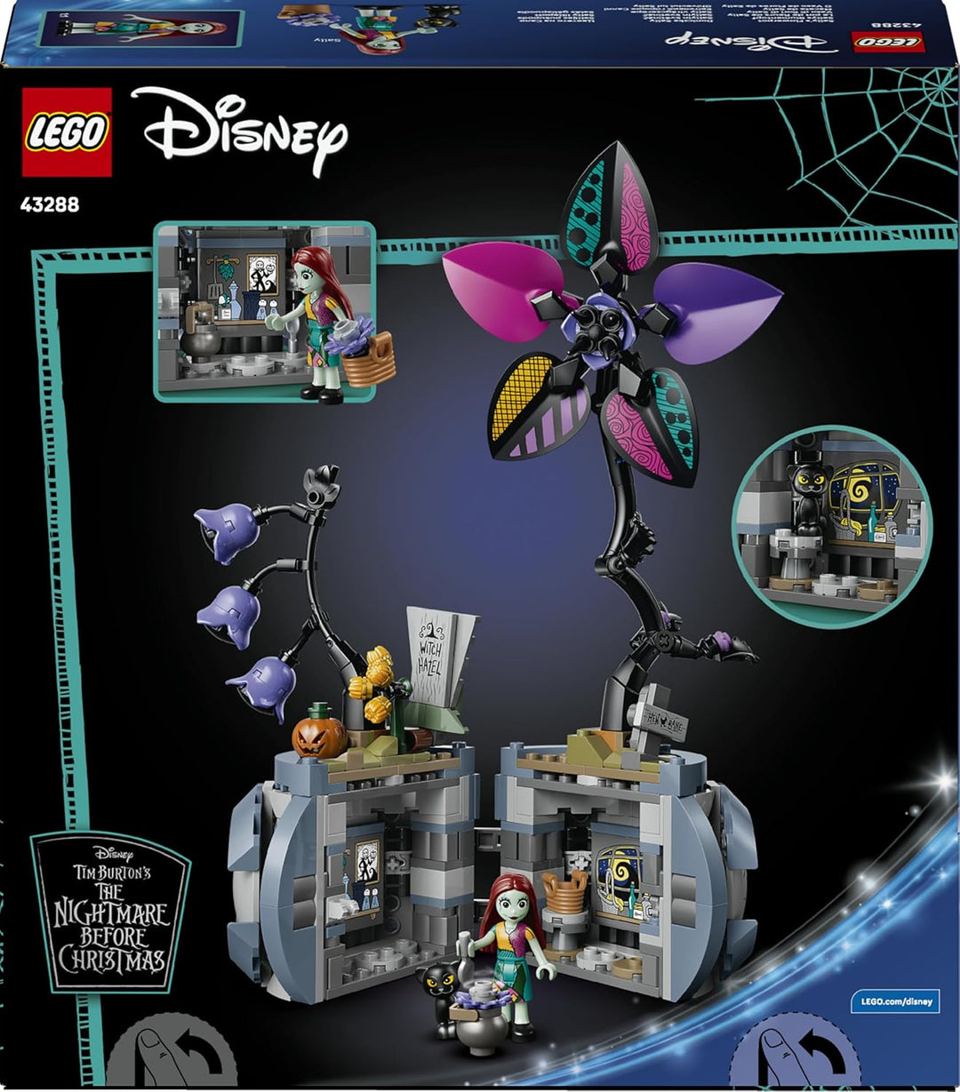 LEGO ǀ Disney Sallys Blumentopf - DIY Schlafzimmer Deko mit 2 Kunstblumen, 2 Mini Puppen & Zubehör -