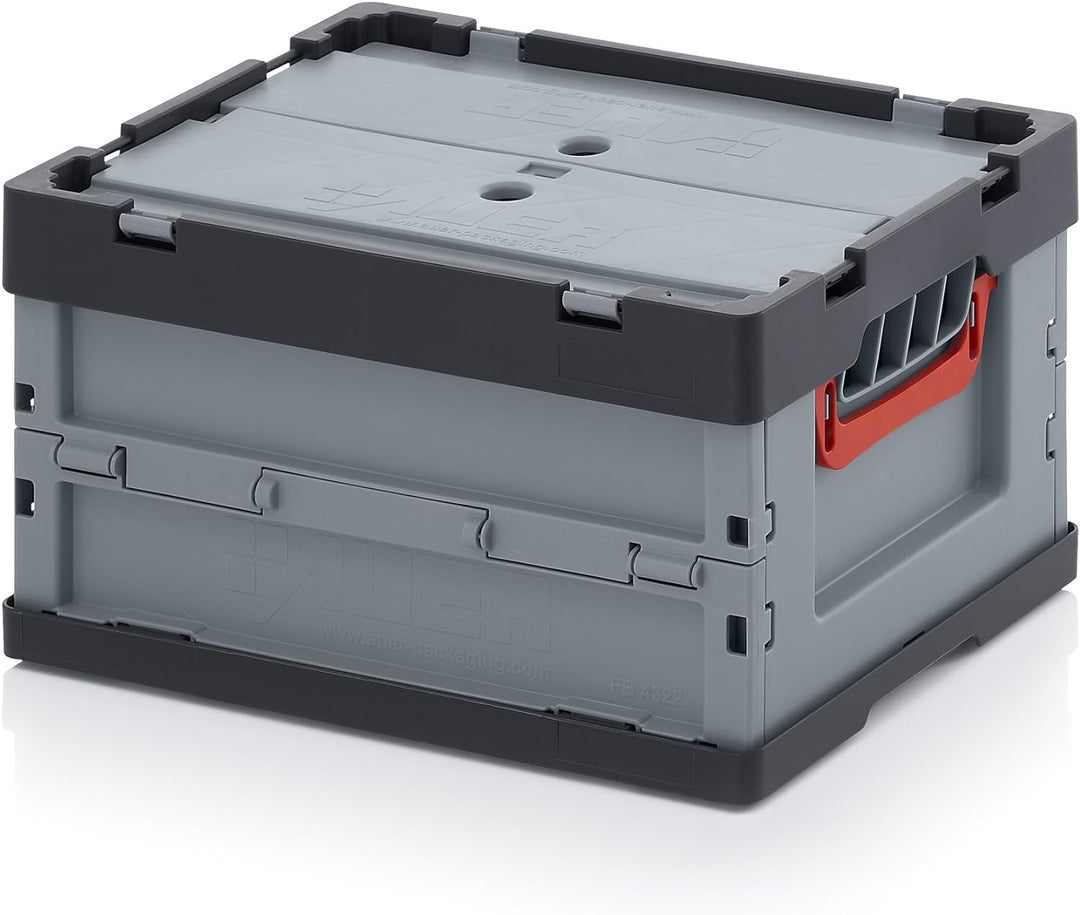 2x Profi Faltbox 40 x 30 x 22 mit Deckel inkl. Zollstock * 2er Set