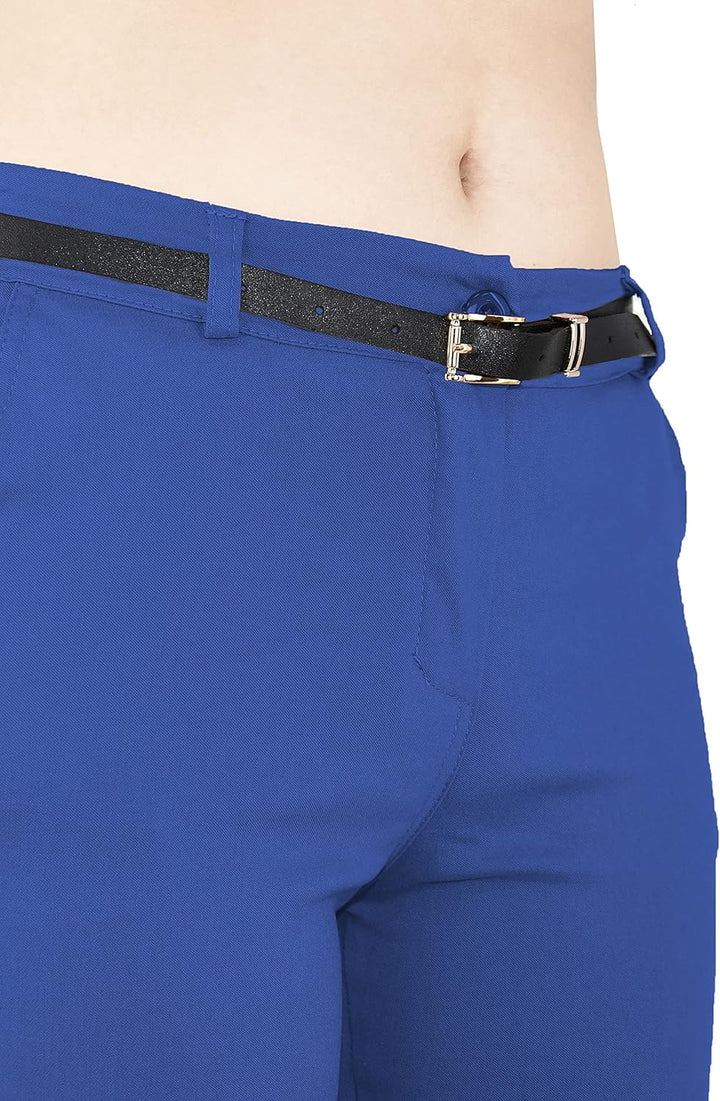 JOPHY & CO. Elastische Damen-Chino-Hose mit Gürtel (Artikelnummer: 3008) Regulär XL Denim, Regulär X