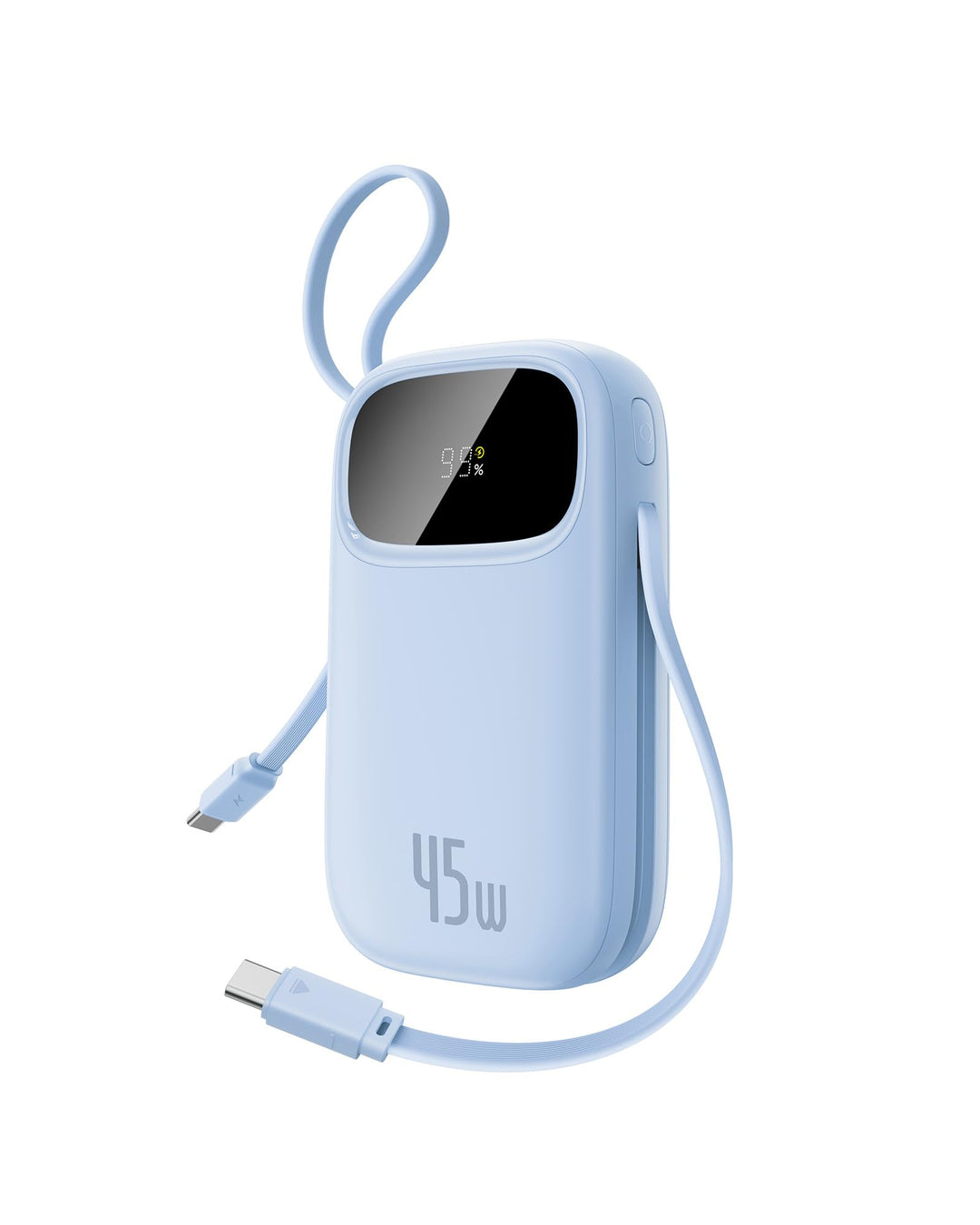 Baseus Powerbank 20000mAh 45W mit integriertem USB-C Kabel, QPow3 Power Bank PD3.0 QC4.0 Externe Han