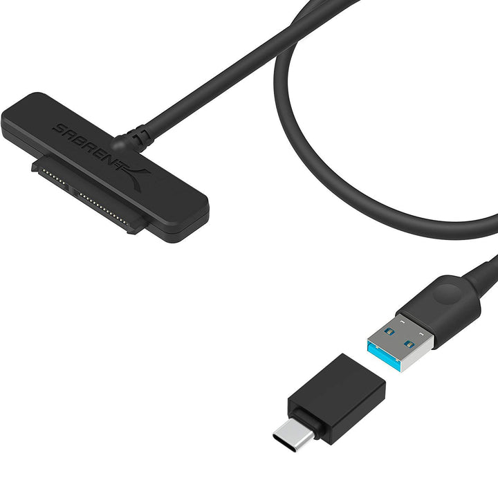 Sabrent USB C SATA auf USB 3.1 Gen 2, SSD/HDD Festplatten adapter, USB 3.1 zu 2,5 Zoll SATA, 10Gbps