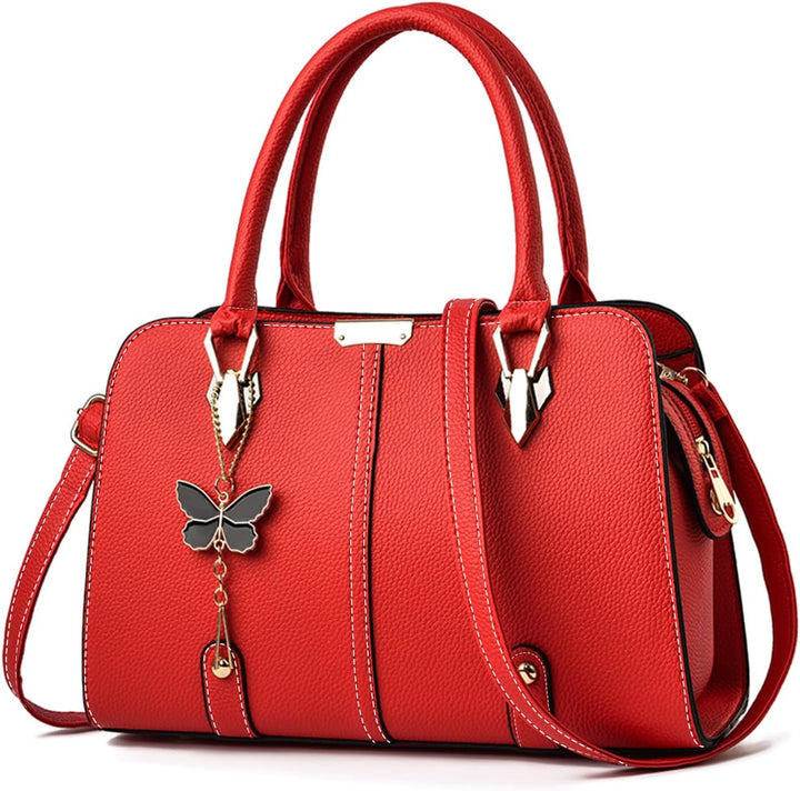 FANDARE Damen Handtasche Tote Beutel PU-Leder Umhängetaschen Schultertasche Wasserdicht Henkeltasche
