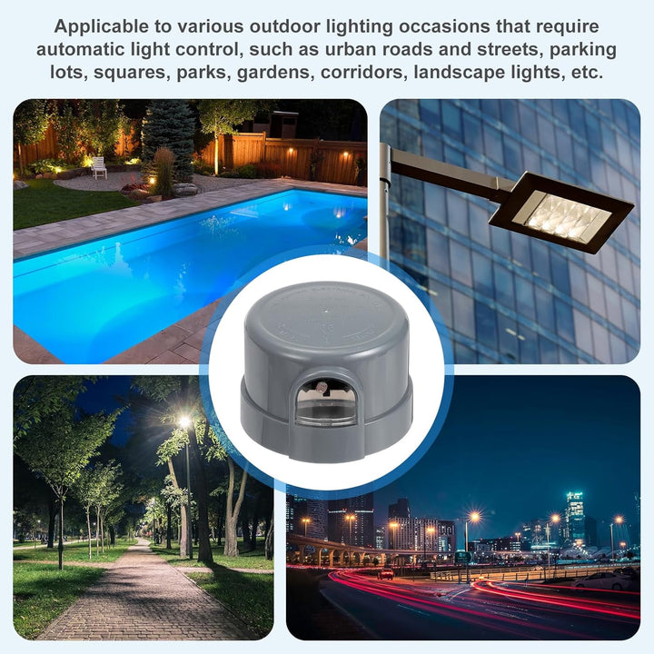 QUARKZMAN Fotozelle Für Aussenbeleuchtung Twist Lock Dämmerung Bis Morgens Sensor Automatische Ein/A