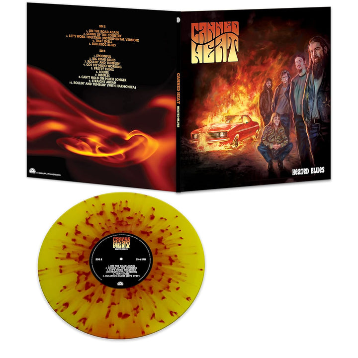 Heated Blues (Red & Yellow Splatter), Vinyl