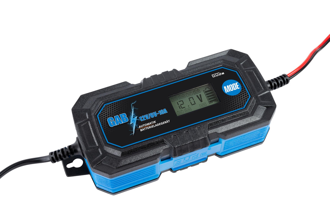 Güde Automatik Batterieladegerät GAB 12V/6V-10A (autom. Inverter-Batterielader für 6/12 V Batterien,