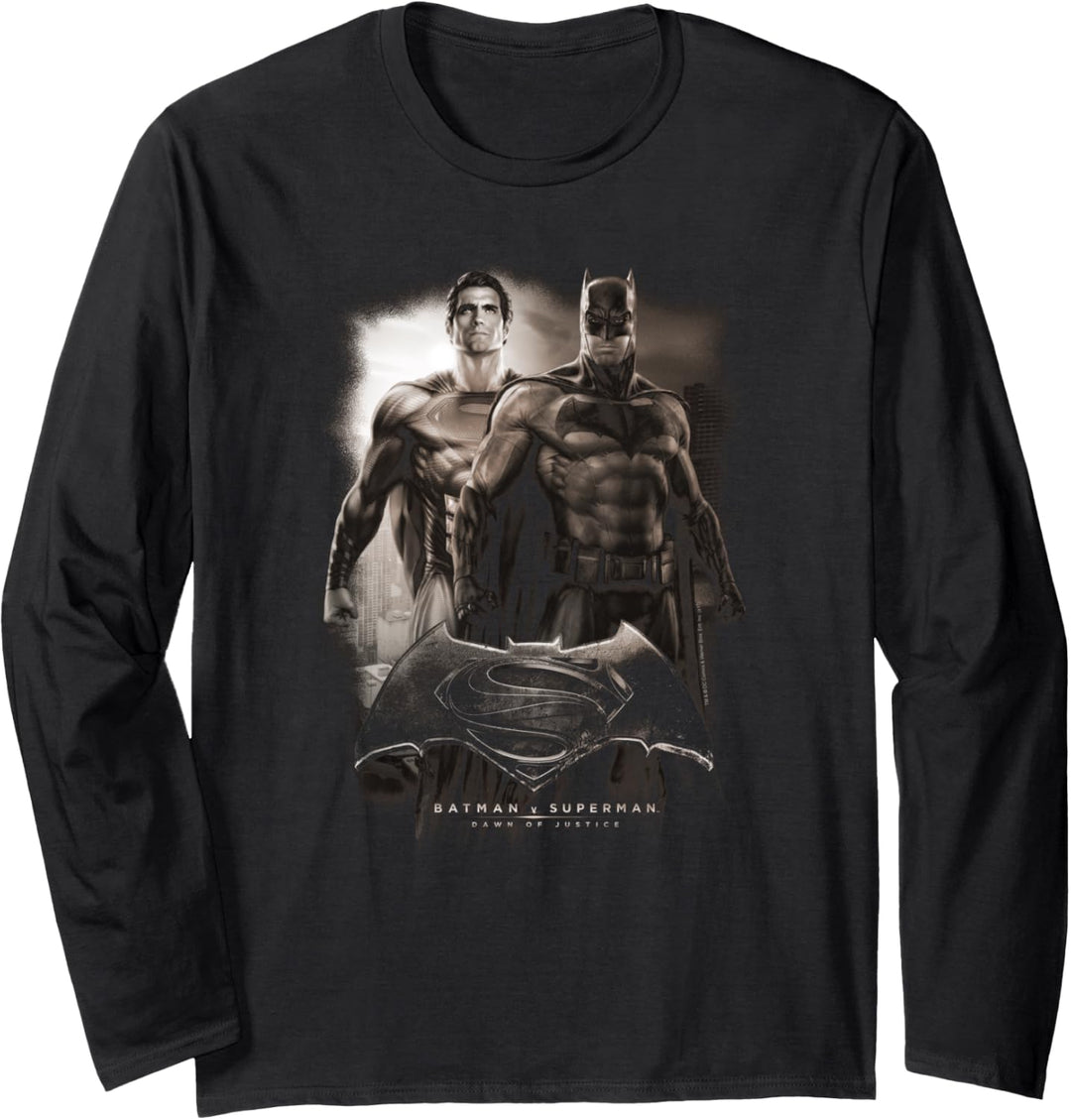 Batman v Superman Sepia Dawn Langarmshirt