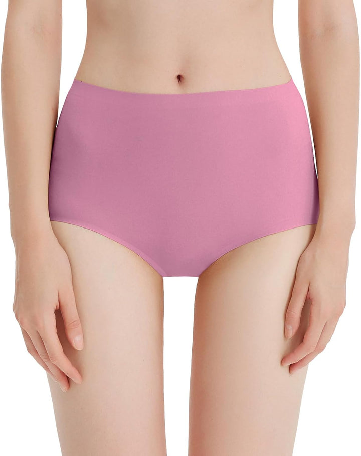 FallSweet No Show Slip mit hoher Taille Unterwäsche für Damen Seamless Panties, 5er Pack, S 2schwarz