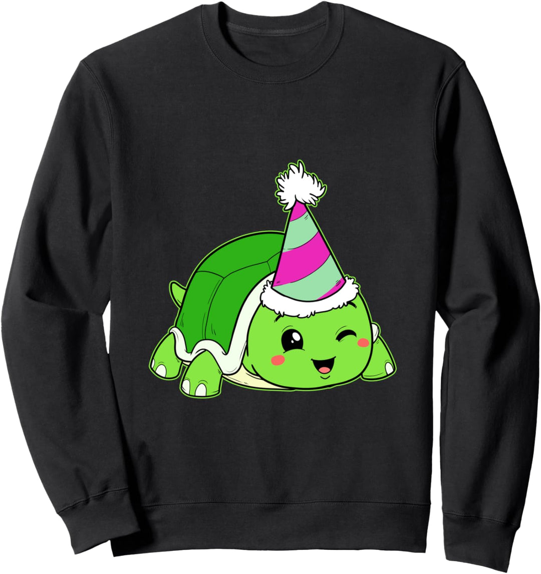 Lustige Geburtstagsfeier-Schildkröte Geburtstag Party Sweatshirt