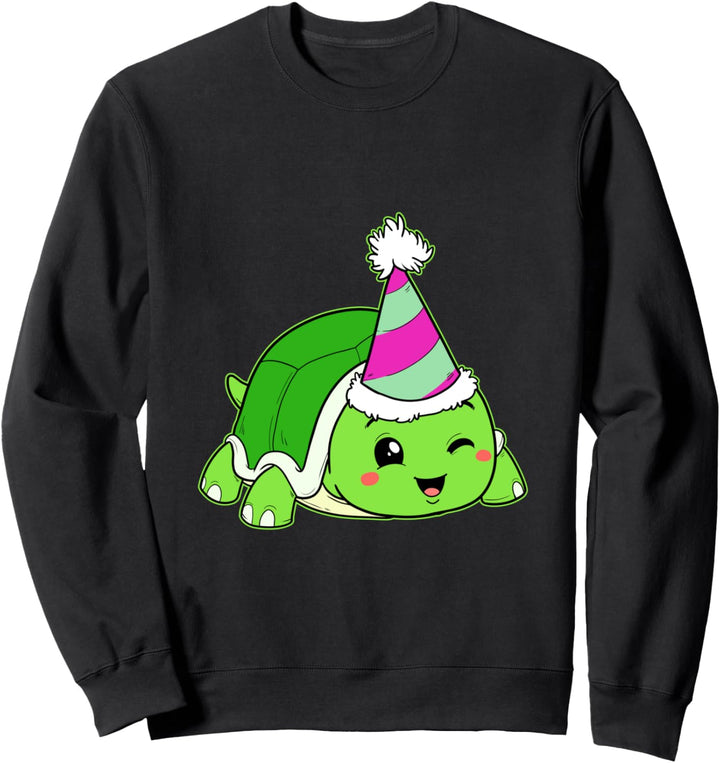 Lustige Geburtstagsfeier-Schildkröte Geburtstag Party Sweatshirt