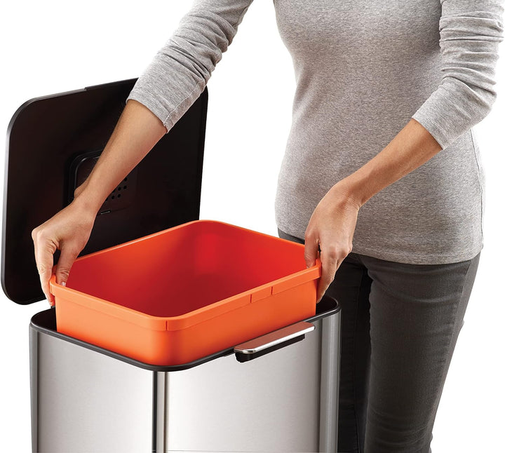 Joseph Joseph 30060 Totem Max. 60-Liter-Mülltrennungs- und Recyclingeinheit - Rostfreier Stahl Rostf