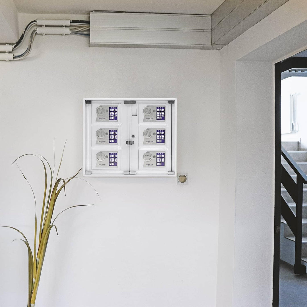 Profirst Schlüsselausgabe Partras 6000 Outdoor Elektronikschloss weiss Kunststoffscheibe (HxBxT) 474