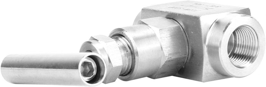 Gerades Nadelventil Edelstahl Hochdruck-Nadelventil Innengewinde Absperrnadelventil(3/8”), 3/8”