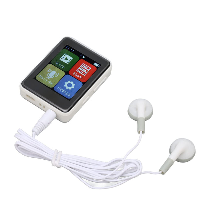 MP3-Player, MP4-Player mit Bluetooth 5.0, 1,8-Zoll-Voll-Touchscreen, Tragbarer Musik-Player mit Laut