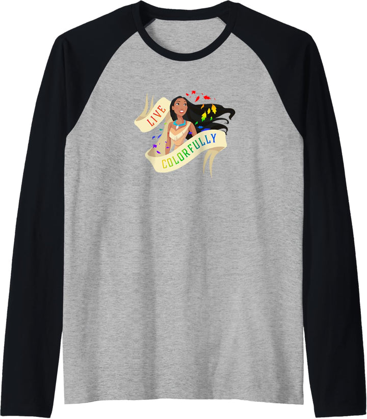 Disney Pocahontas Live Colorfully Portrait Raglan