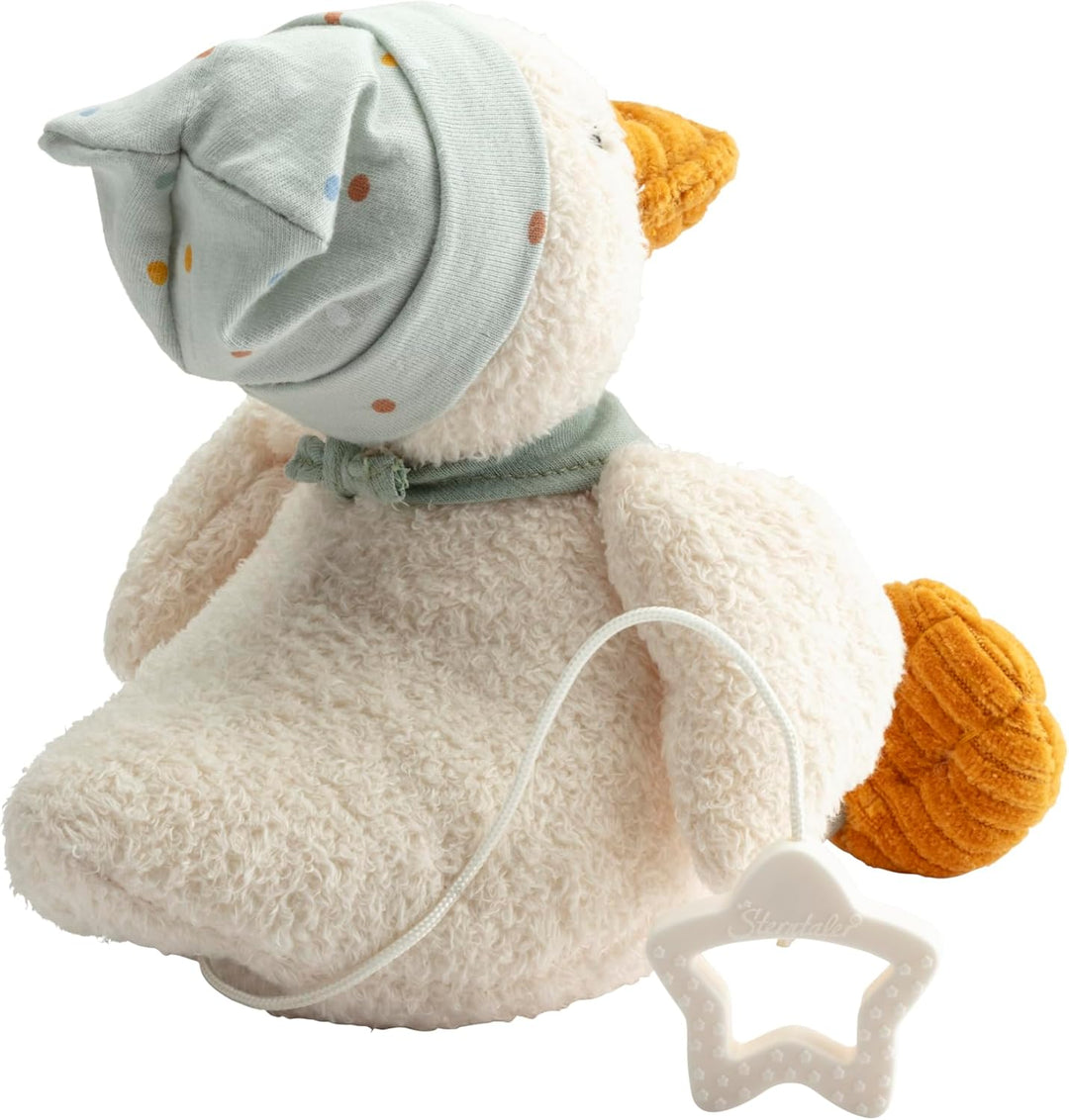 Sterntaler Spieluhr mittel Ente Edda Lou, Kuscheltier mit Einschlafhilfe für Jungen und Mädchen, Mel