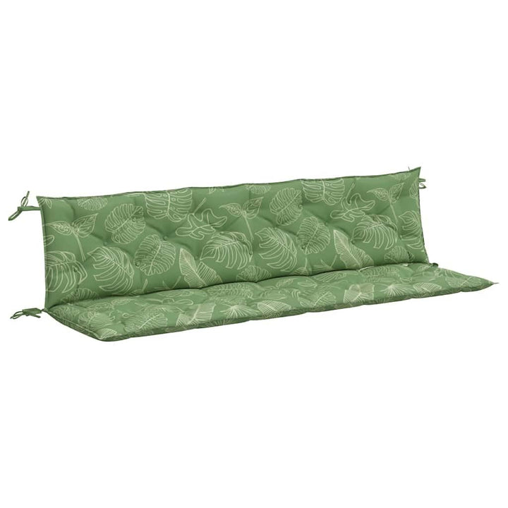 vidaXL Gartenbank-Auflagen 2 STK. Blattmuster 200x50x7 cm Stoff 200 cm Blattmuster, 200 cm Blattmust