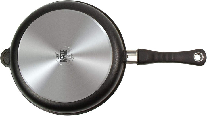 AMT Gastroguss Bratpfanne 26 cm Ø, 5 cm hoch, abnehmbarer Stiel, nicht induktionsgeeignet, Lotan® An