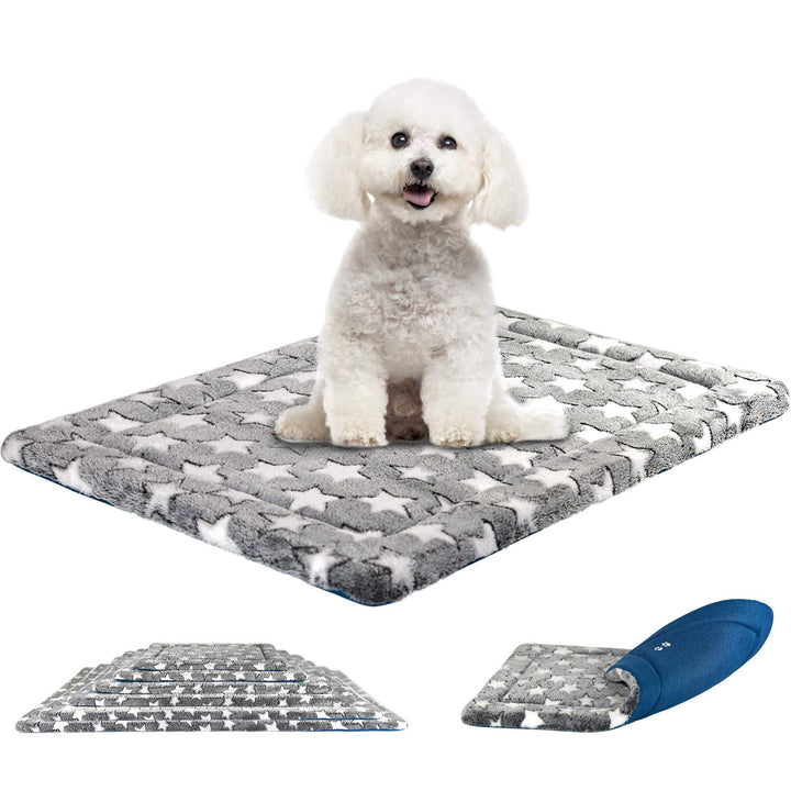 KROSER Hundebett Wasserdicht Wendbare Hundematte, Grau, 61x46 cm L 61 x B 46 x H 3 cm, L 61 x B 46 x