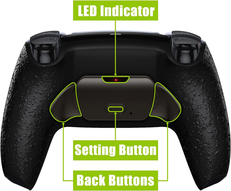 eXtremeRate Programmierbares RISE (RMB) Remap Kit für ps5 Controller BDM-030/040, Real Metal Buttons