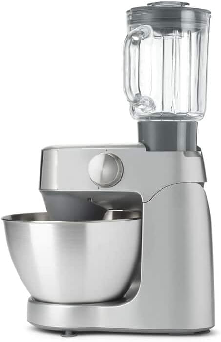 Kenwood Zubehör Mixer aus Glas KAP60.000GY, Zubehör für Planetenmischer, Thermoresist Glas mit Kling