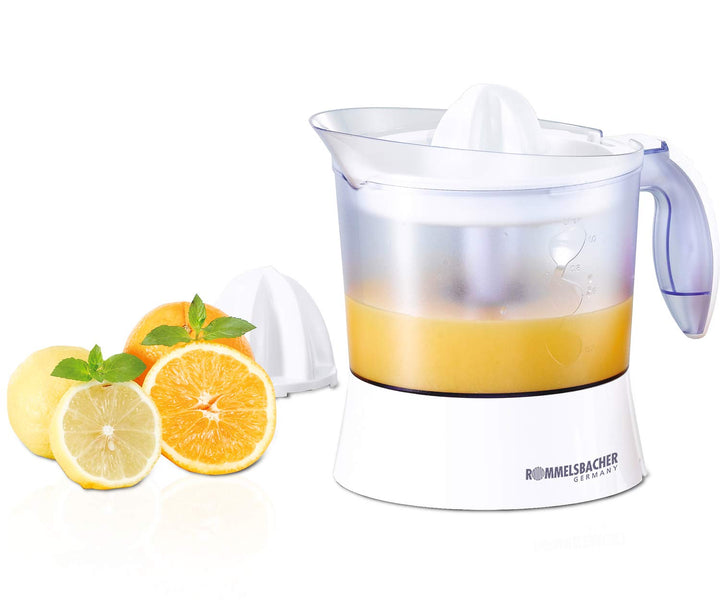 ROMMELSBACHER Zitruspresse ZP 40 – 1 Liter Saftbehälter, leiser Motor, Rechts-/Linkslauf, Einstellun