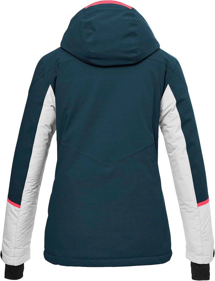 Killtec Damen Ksw 87 Wmn Ski Jckt Skijacke/Funktionsjacke mit abzippbarer Kapuze und Schneefang 48 p