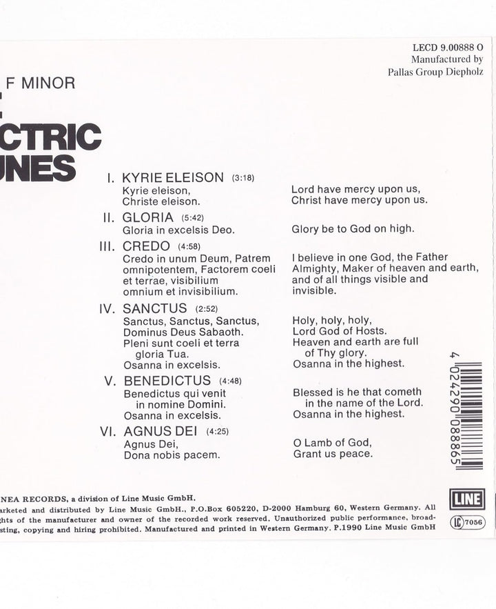 Mass in F Minor, Audio-CD