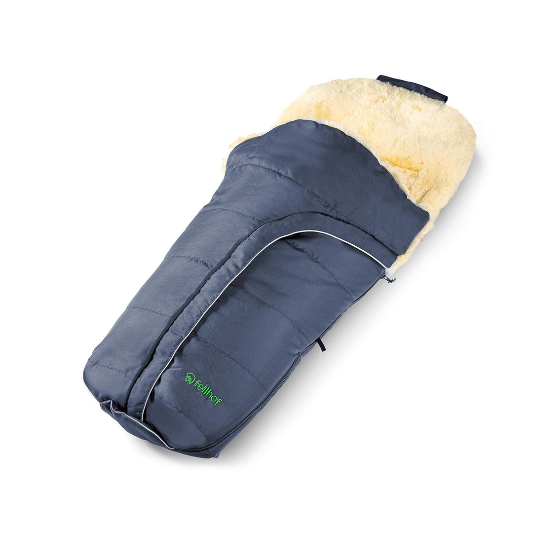 Fellhof 108301 Lammfell Fusssack Cortina, OEKO-TEX® Standard 100 zertifiziert, 45x97 cm, wind- und w