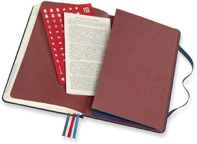 Moleskine Voyageur Notebook, Travel Notebook, Fabric Hard Cover with Elastic Closure, Ocean Blue Col