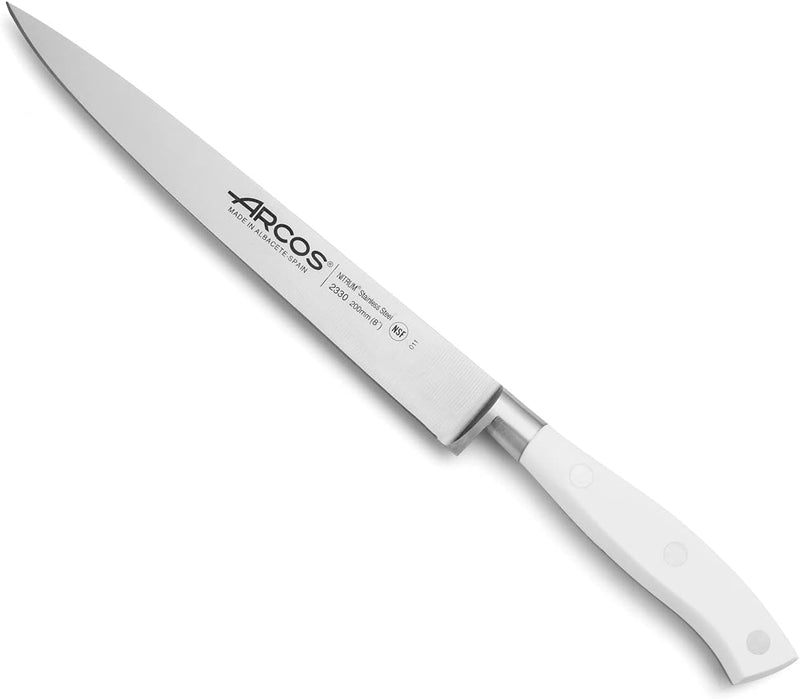 Arcos Serie Riviera Blanc - Filetmesser - Klinge aus Nitrum geschmiedetem Edelstahl 200 mm - HandGri