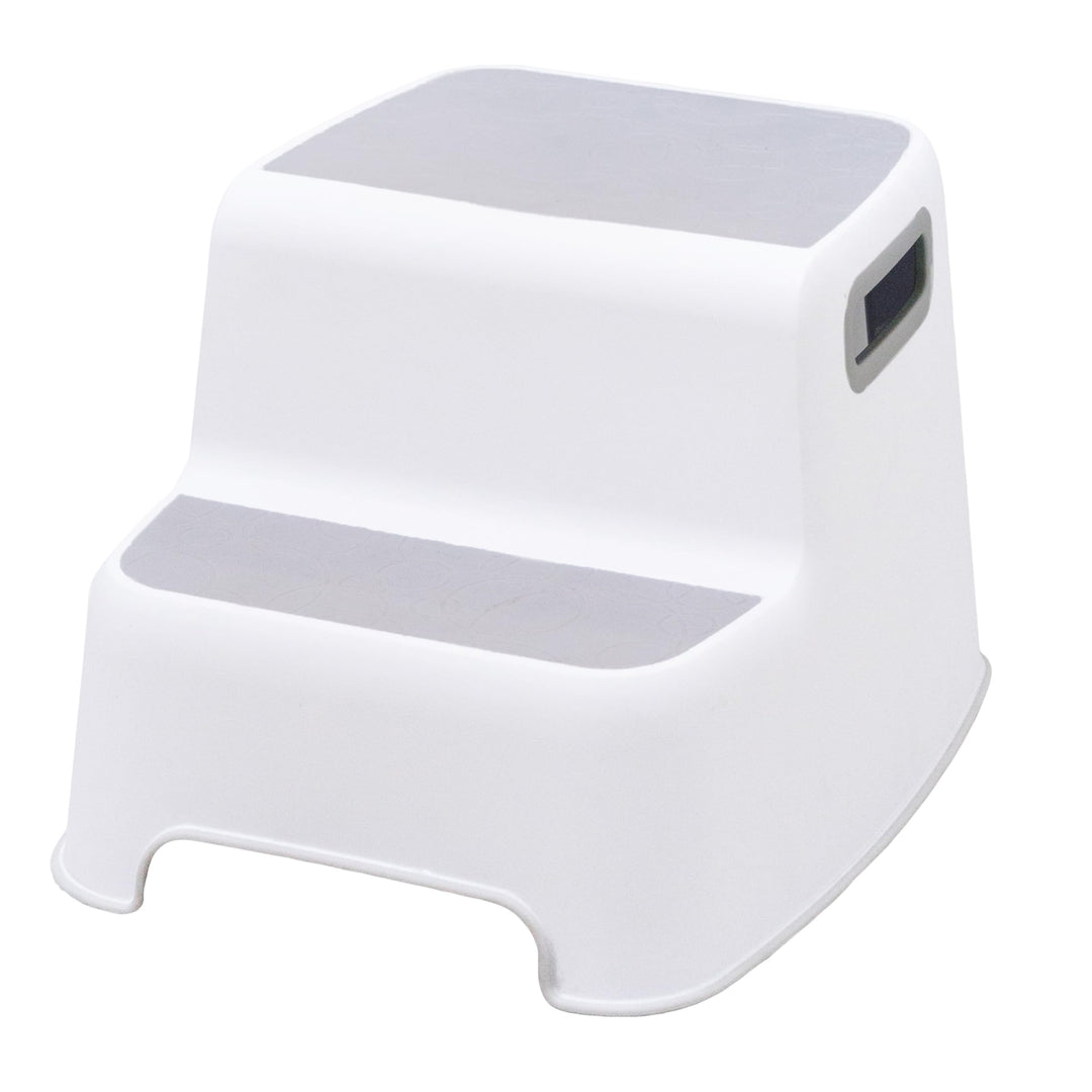 Ubbi Wide 2 Step Stool for Kids, Toddler Stool for Toilet Potty Training, Slip Resistant Soft Grip f