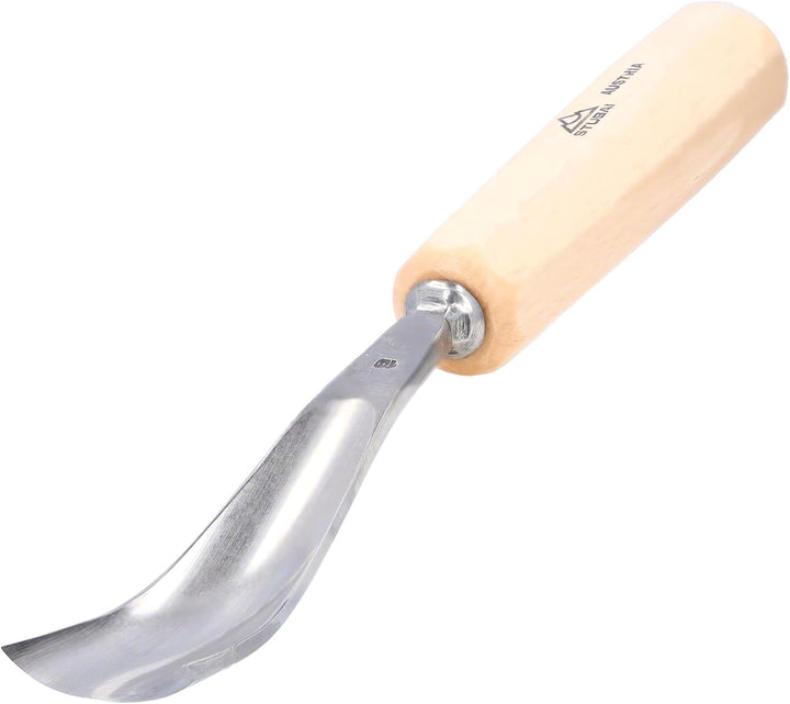 Stubai gebogenes Hohleisen 20 mm – hochwertiges Schnitzwerkzeug für grossflächige Relief‑ und Holzar