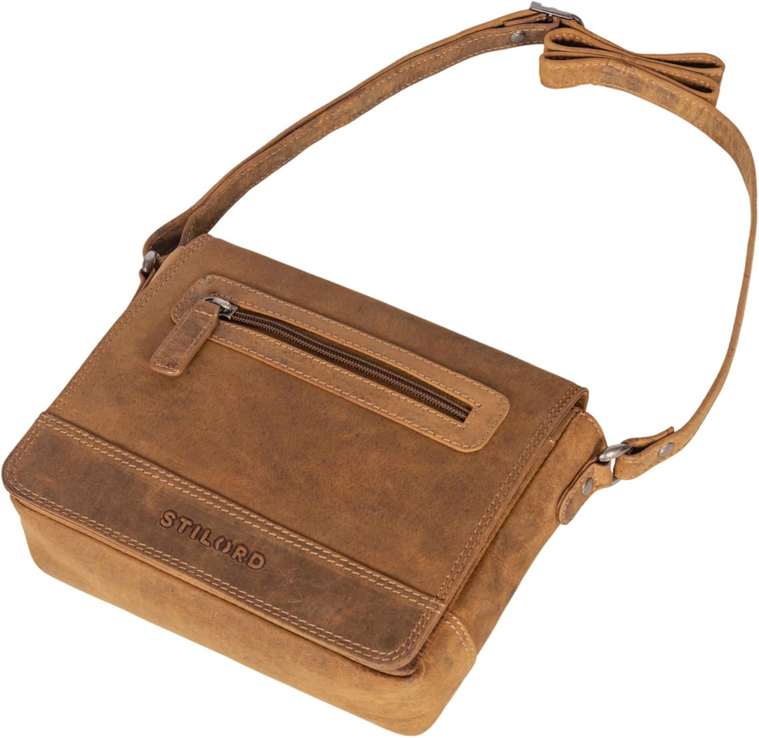 STILORD 'Edith' Lederhandtasche Damen Echtleder Klein Leder Handtasche Schultertasche Umhängetasche