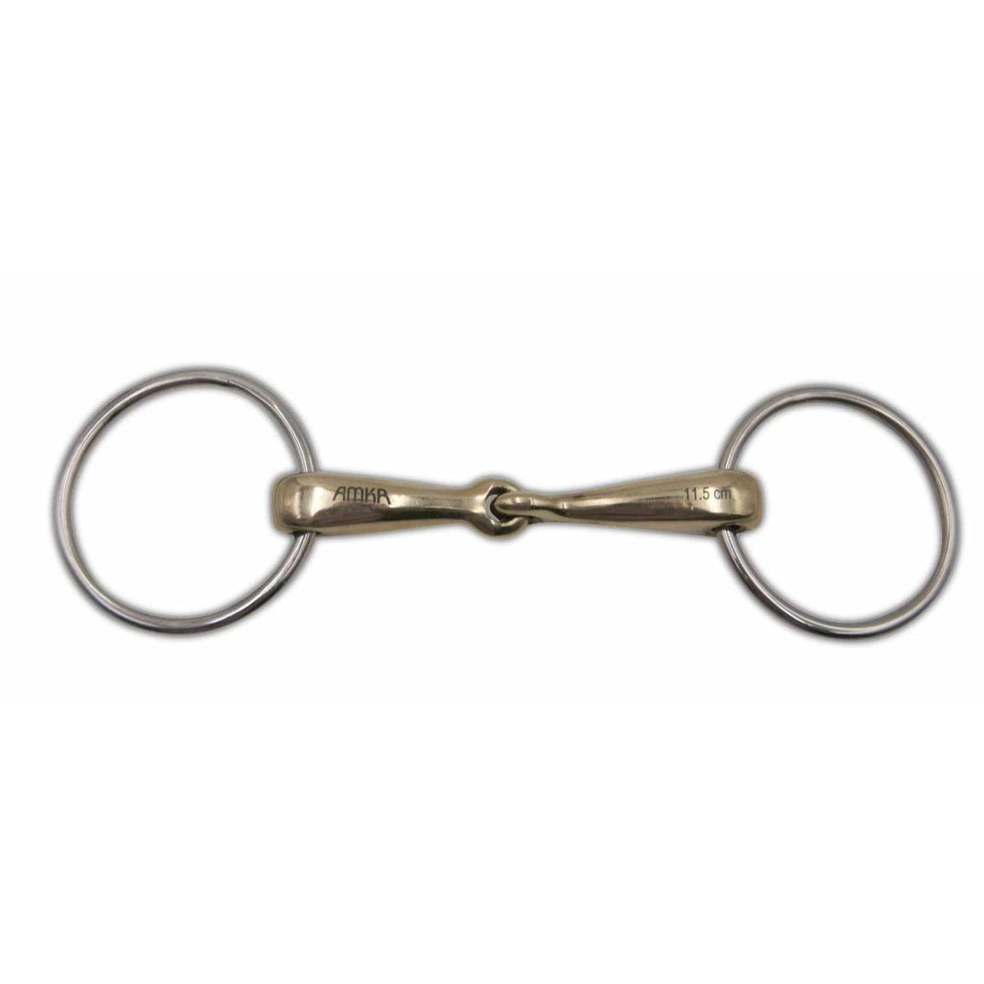 AMKA Wassertrense einfach gebrochen aus Argentan, Stärke 16 mm Ringe 65 mm 11,5, 11,5