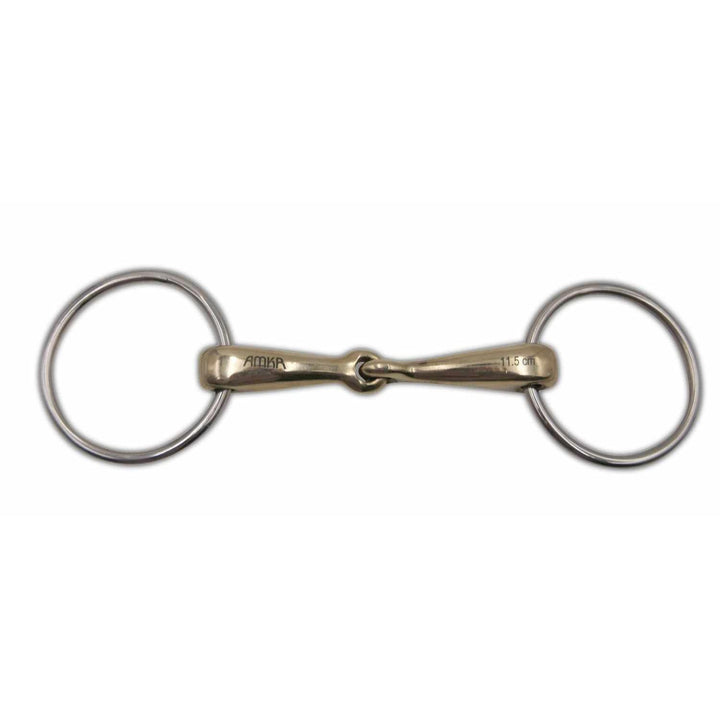AMKA Wassertrense einfach gebrochen aus Argentan, Stärke 16 mm Ringe 65 mm 12,5, 12,5