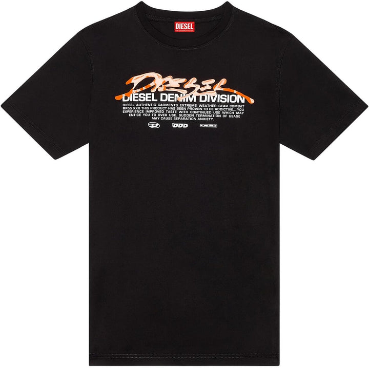 Diesel Herren T-Shirt XXL 900-0 Catm, XXL 900-0 Catm