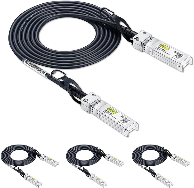 [4 Stück] 10Gtek SFP+ DAC Twinax Kabel 3-Meter(9.8ft), 10G SFP+ to SFP+ Direct Attach Copper Passive