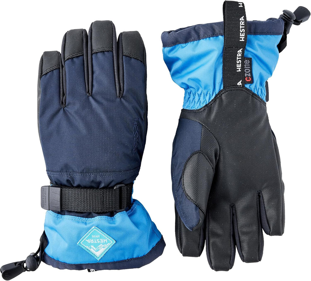Hestra Wasserdichter Skihandschuh für Kinder, C-Zone für kaltes Wetter marineblau/blau 3, marineblau