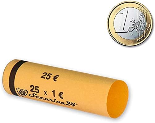 Münzhülsen Grosspakete 1 Cent bis 2 Euro oder gemischt - Securina24® (1 Euro - 2100 Stück), 1 Euro -