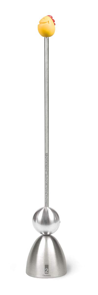 Take2 Germany - Clack 99003 Eierschalensollbruchstellenverursacher - Edelstahl mit Keramik - Motiv:
