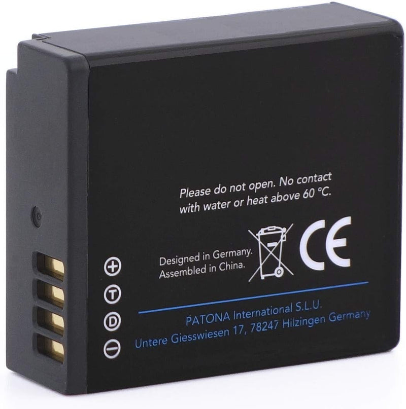 2X PATONA Platinum Akku DMW BLG10 E (1000mAh) - Kompatibel mit Panasonic Lumix DC GX9 TZ202 TZ96 TZ9