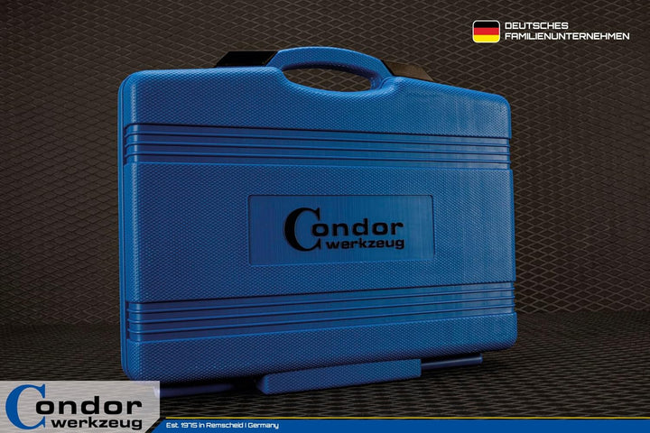 Condor Werkzeug 2156 | Werkzeugkoffer | 156-tlg. | 1/4" + 1/2" | 6-kant 4-32 mm | Werkzeugset mit St