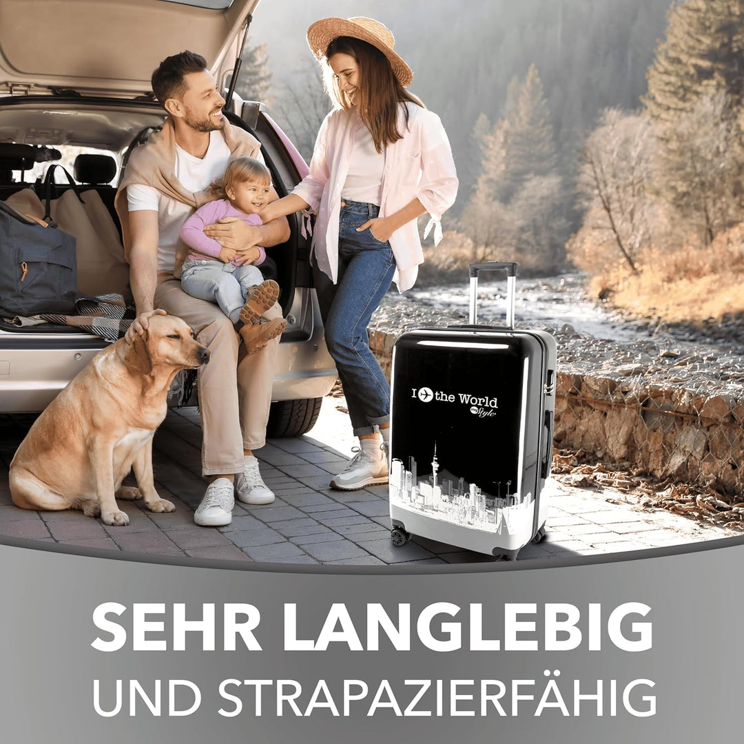 Xonic Reisekoffer – Koffer gross mit Rollen als Hartschalenkoffer – Trolley in Grösse M L XL oder im