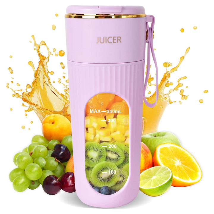 Tragbarer Mixer, Mini-Mixer, USB-C Wiederaufladbarer Persönlicher Mixer für Smoothie und Shakes, 340