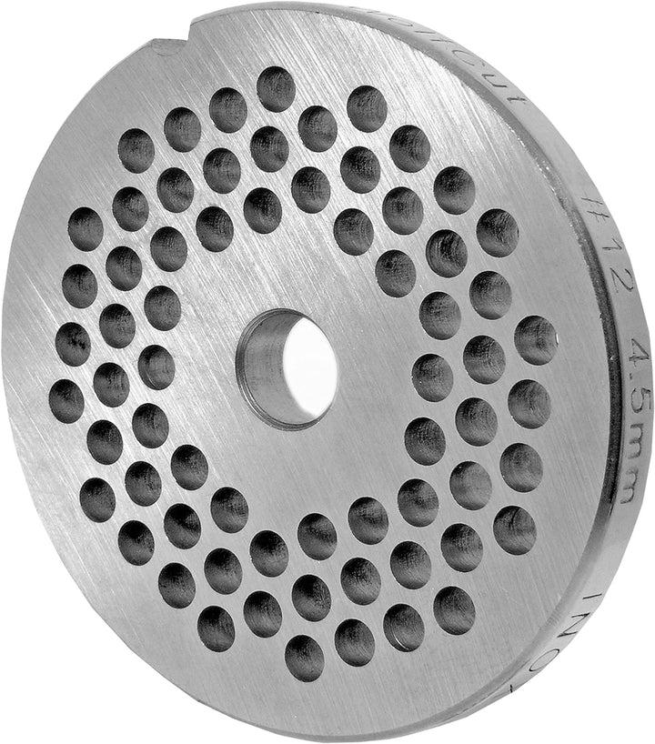 WolfCut INOX Lochscheibe Gr. 10 & 12-4,5 mm Bohrung - Kompatibel/Ersatz mit Fleischwolf Reber Typ N.