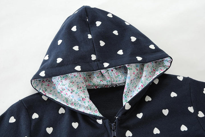 EULLA Kinder Mädchen Zip Up Hoodie Sweatjacke Kapuzenjacke Kapuzenpullover Langarm Baumwolle Einhorn