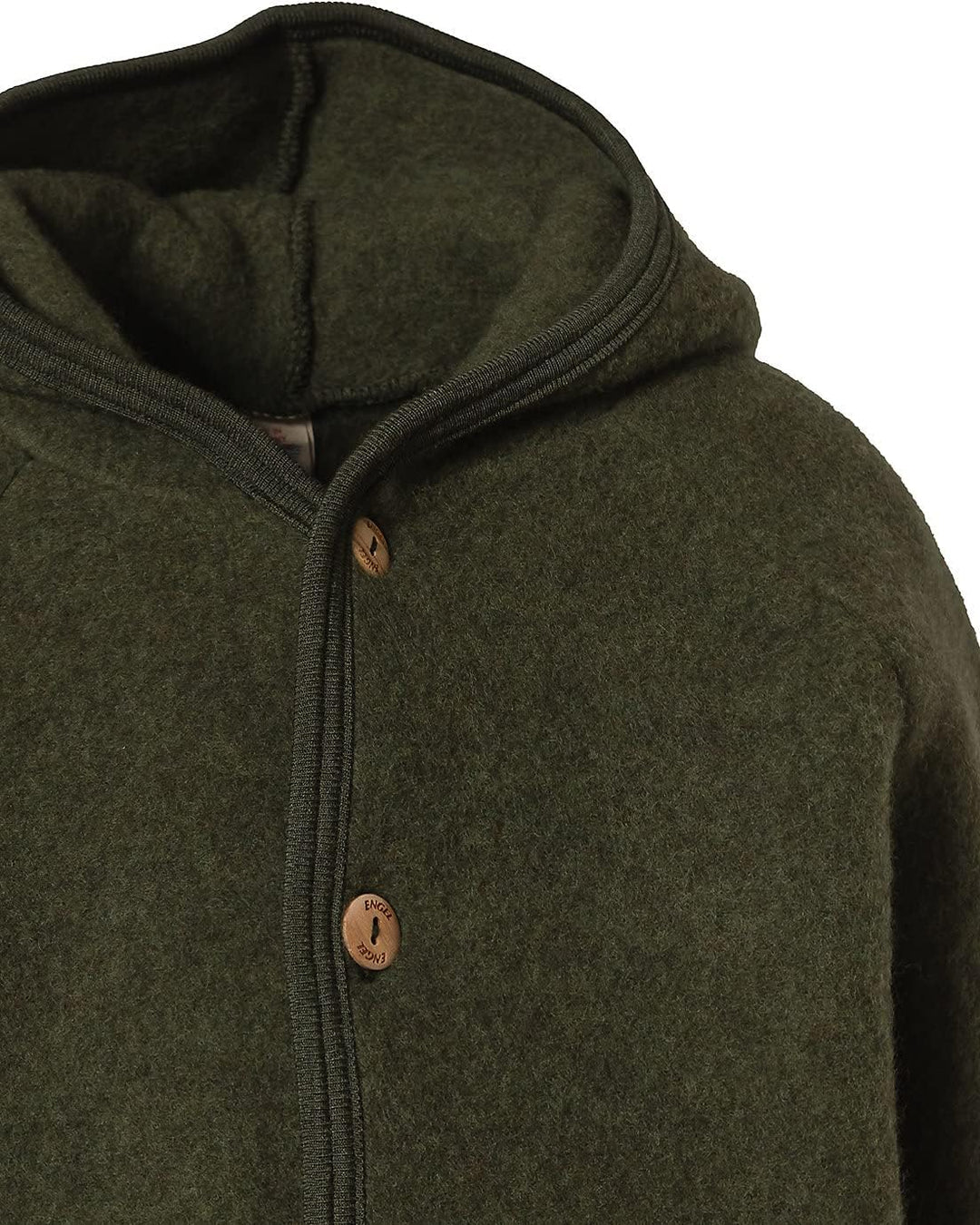 Engel Baby Jacke mit Kapuze Wollfleece 50-56 Schilf Melange, 50-56 Schilf Melange